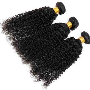 Kinky Curly Hair 3 / 4 bundles deal Raw Indian Hair Bundles