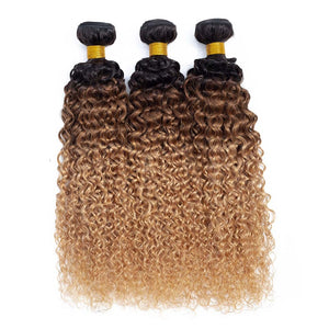3/4 Ombre Natural Color Burmese Hair Extension